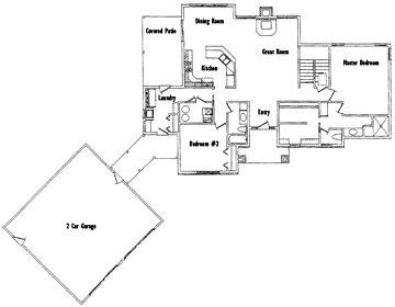 The Angie first floor plan