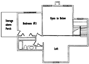 The Angie loft floor plan