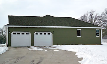 Friend custom home garage