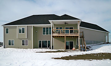 Sutton custom home deck