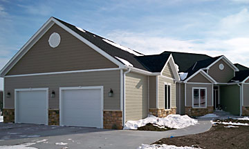 Sutton custom home garage