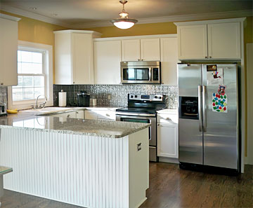 custom kitchen with granite counter tops