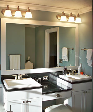 vanity in master bathroom