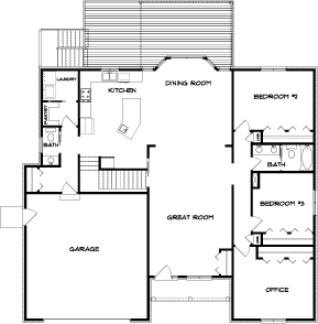 Custom 1.5 Story Lincoln first floor