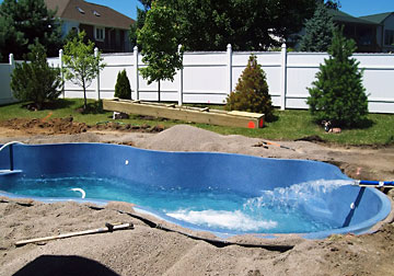 in-ground pool installation