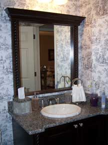 custom counter top in powder bath